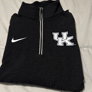 Nike Black Quarter-Zip Pullover with White Logo